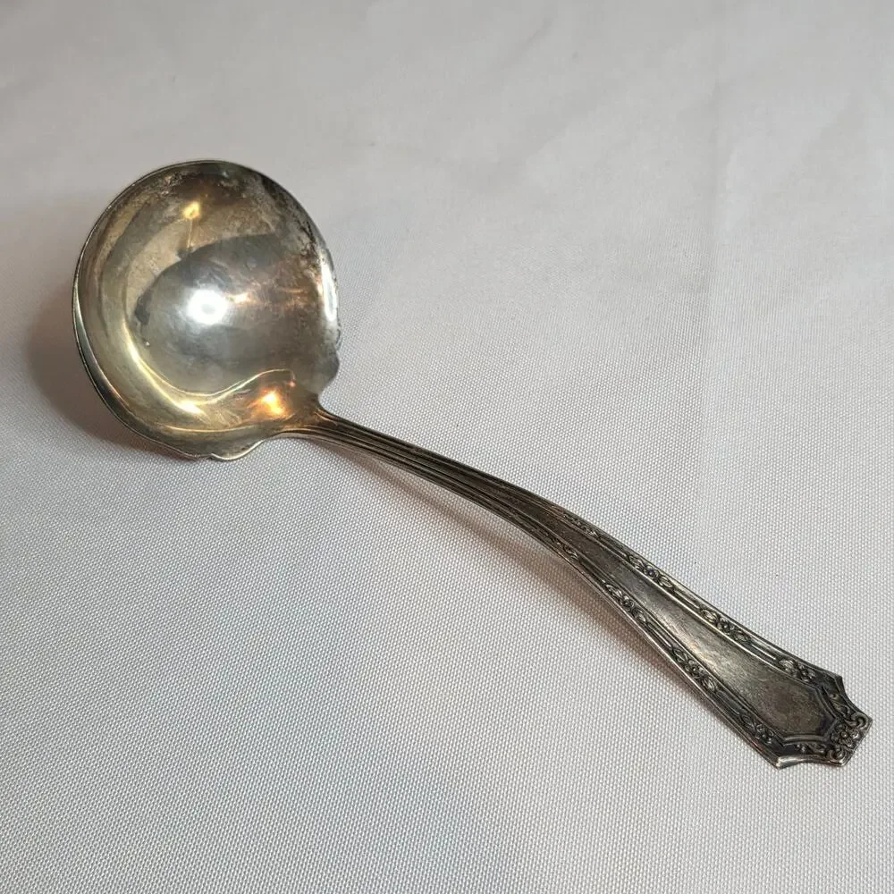 Fairfield Ladle Silver Plate Vintage Antique Serveware 7 Inch